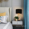 Iron Table Lamp Gold metal bar decoration luxury style table lamp Factory
